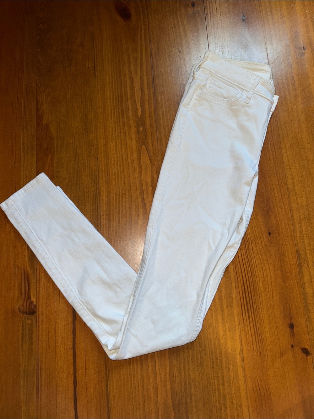Hollister Women's White Skinny Jeans
